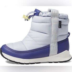 The north face Kids' Blue Winter Boots thermoball size 3 pullon waterproof